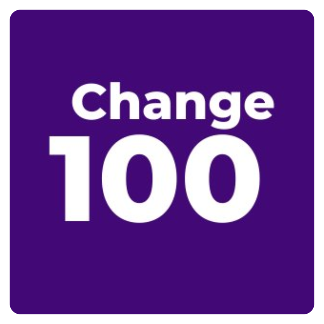 Change 100 logo