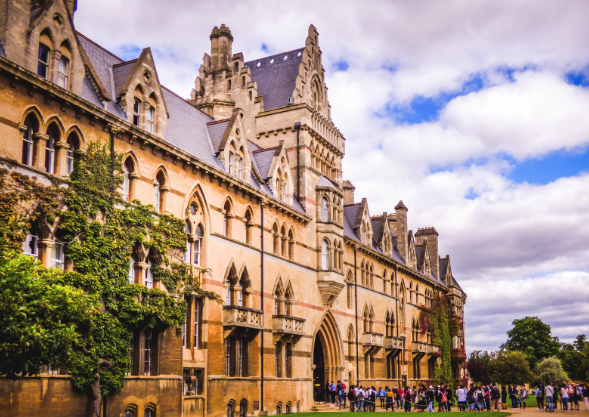 Christ Church College at Oxford University.